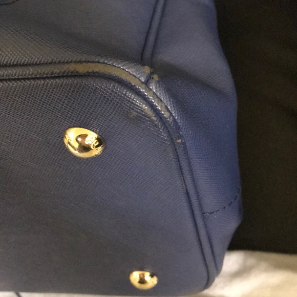 Prada Saffiano Lux purse Bluette+Cobalto - Picture 6 of 8